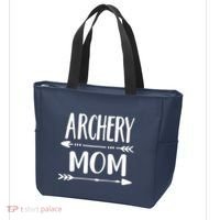 Archery Mom Hunting Archer Bow Hunter Arrow Tee Tote Bag thumb 3