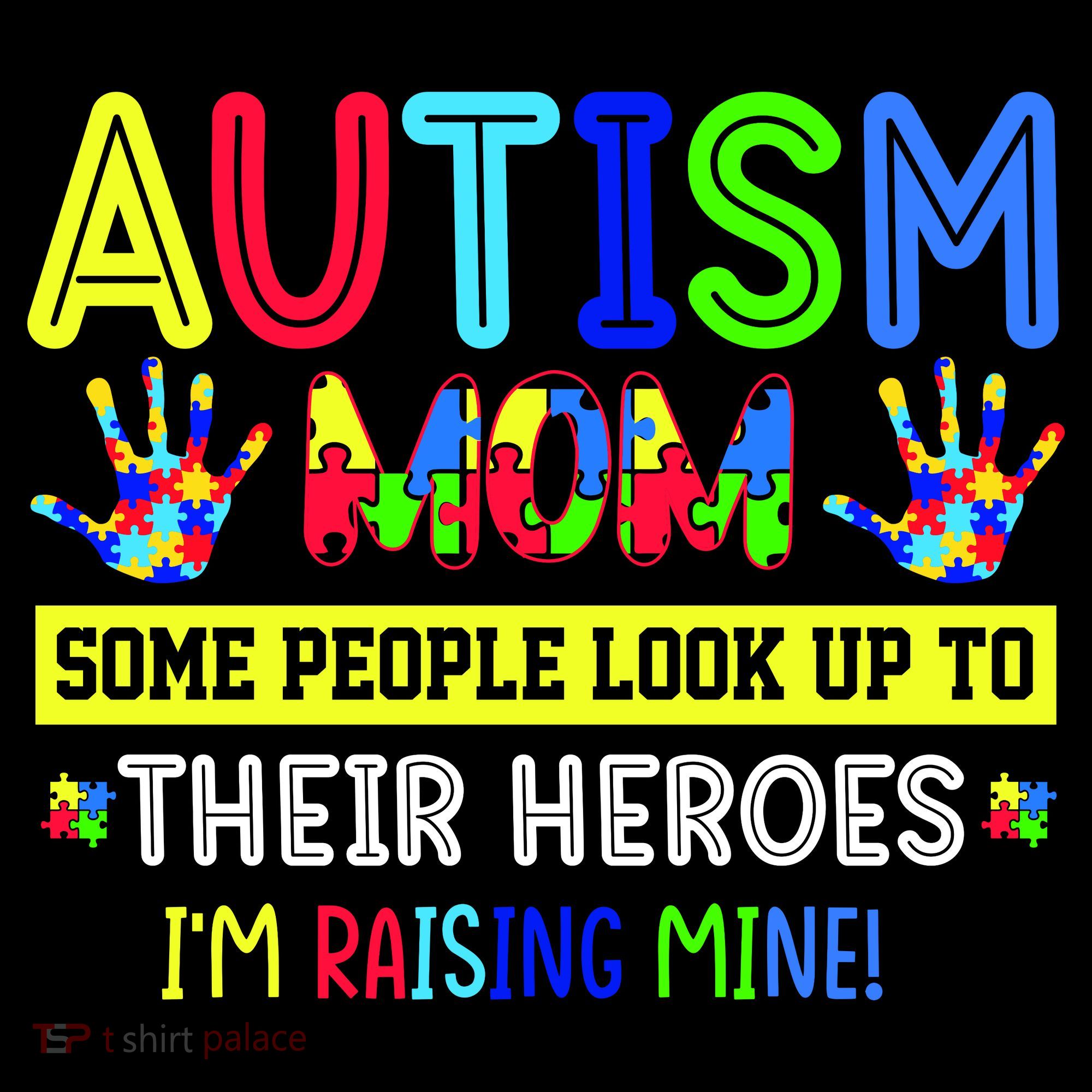 Autism Mom I'm Raising My Hero Awareness Puzzle Coffee Mug