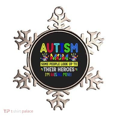 Autism Mom I'm Raising My Hero Awareness Puzzle Ornament