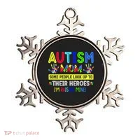 Autism Mom I'm Raising My Hero Awareness Puzzle Ornament thumb 0