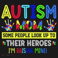 Autism Mom I'm Raising My Hero Awareness Puzzle Ornament thumb 1