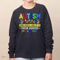 Autism Mom I'm Raising My Hero Awareness Puzzle Women's Sweatshirt thumb 0