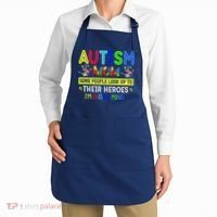 Autism Mom I'm Raising My Hero Awareness Puzzle Apron thumb 2