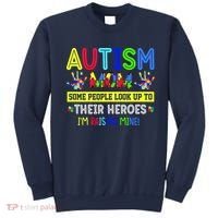 Autism Mom I'm Raising My Hero Awareness Puzzle Sweatshirt thumb 0