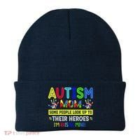 Autism Mom I'm Raising My Hero Awareness Puzzle Beanie thumb 0