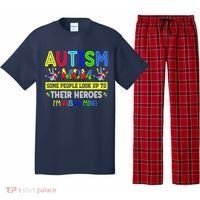 Autism Mom I'm Raising My Hero Awareness Puzzle Pajama Set thumb 0