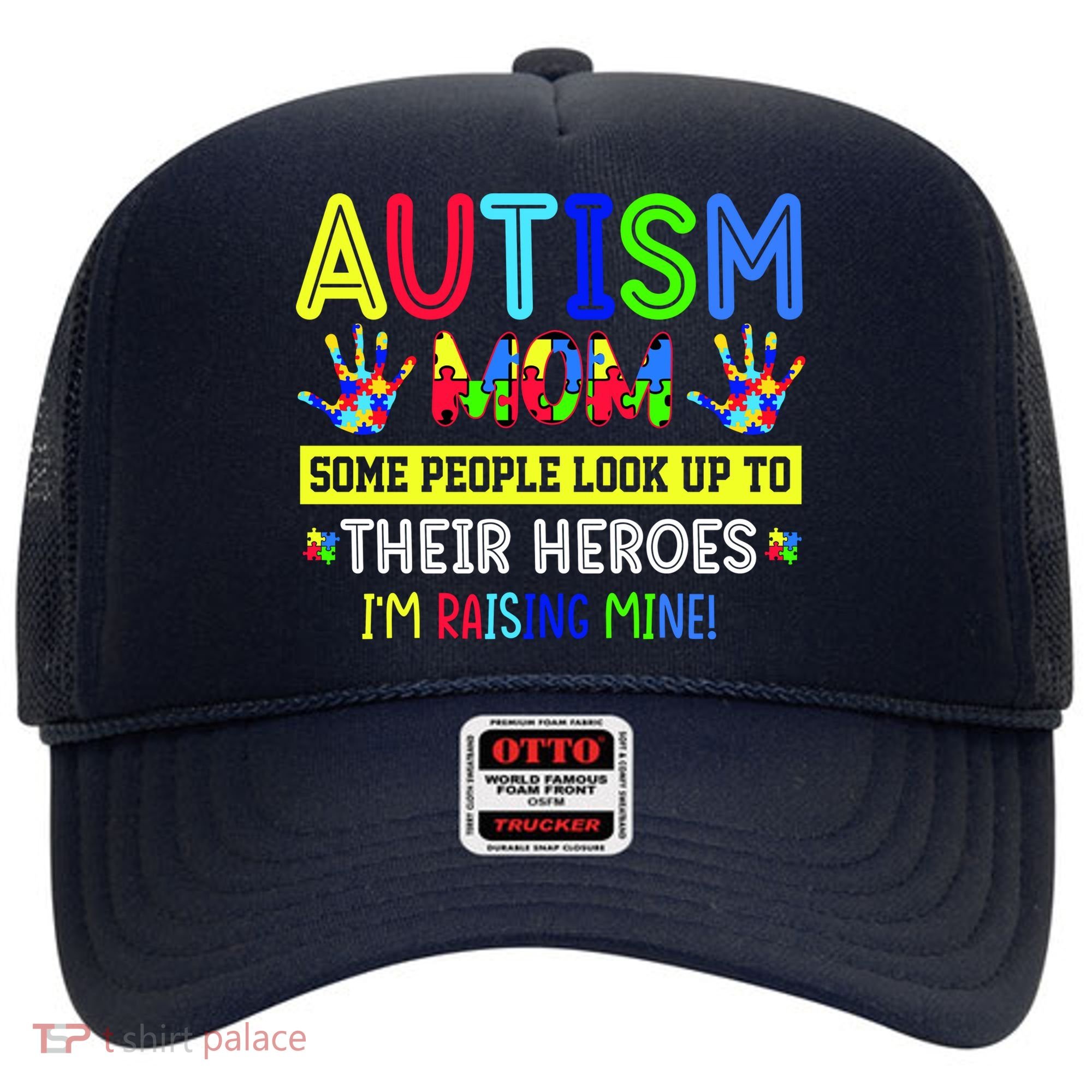 Autism Mom I'm Raising My Hero Awareness Puzzle Hat
