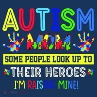 Autism Mom I'm Raising My Hero Awareness Puzzle Visor thumb 3