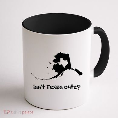 Alaska Map Isnt Texas Cute Funny Design Coffee Mug back