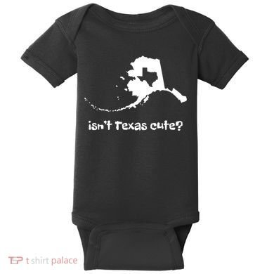 Alaska Map Isnt Texas Cute Funny Design Baby Bodysuit