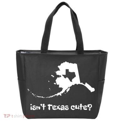 Alaska Map Isnt Texas Cute Funny Design Tote Bag
