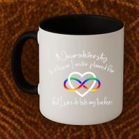 Autism Mom Infinity Neurodiversity Lessons Hearts Coffee Mug thumb 2