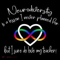 Autism Mom Infinity Neurodiversity Lessons Hearts Ornament thumb 1