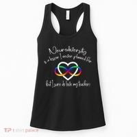 Autism Mom Infinity Neurodiversity Lessons Hearts Women's Tank Top thumb 0