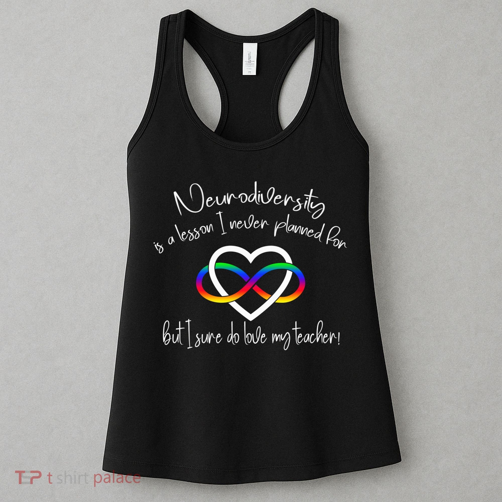 Autism Mom Infinity Neurodiversity Lessons Hearts Women's Tank Top
