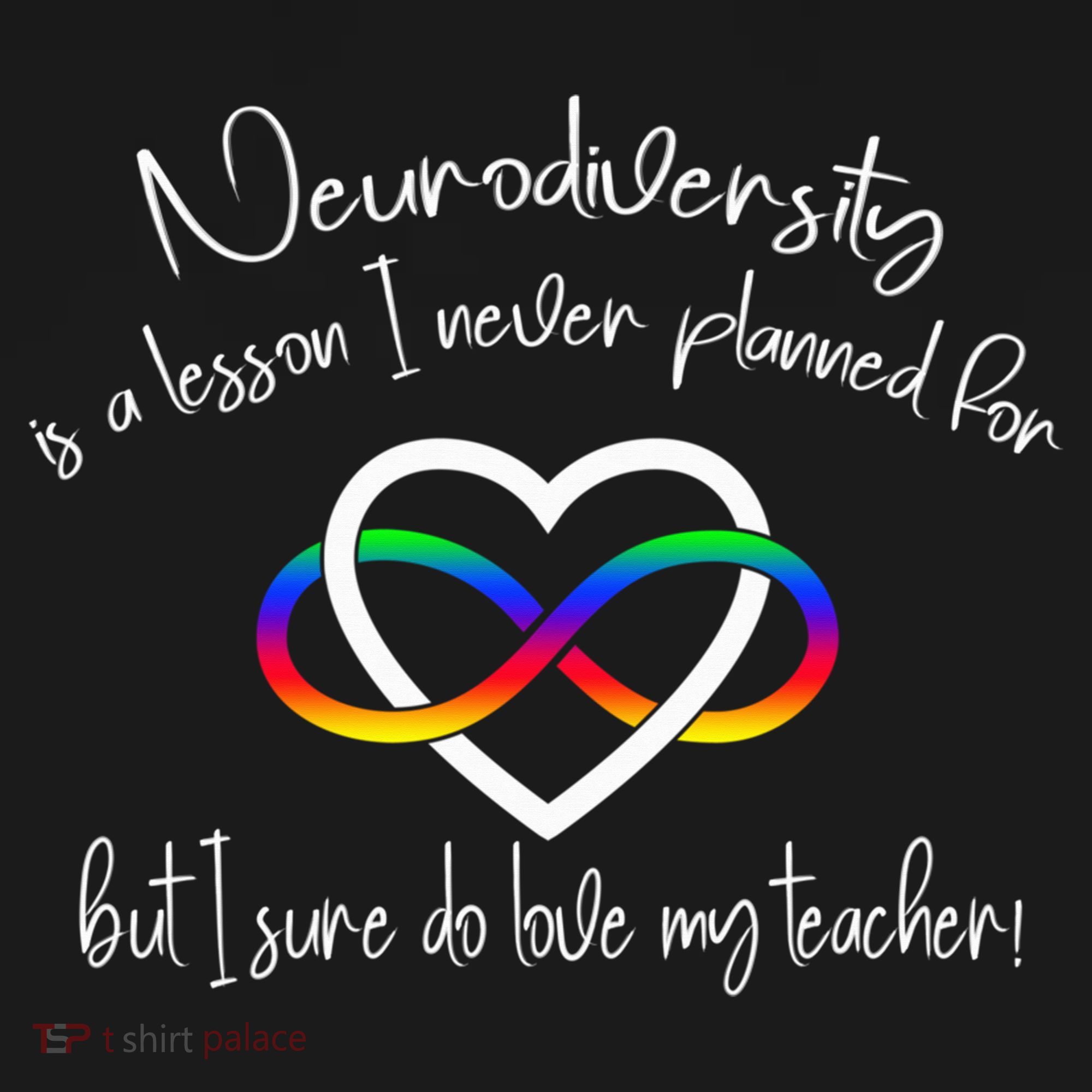 Autism Mom Infinity Neurodiversity Lessons Hearts Tank Top