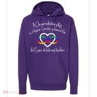 Autism Mom Infinity Neurodiversity Lessons Hearts Hoodie thumb 0