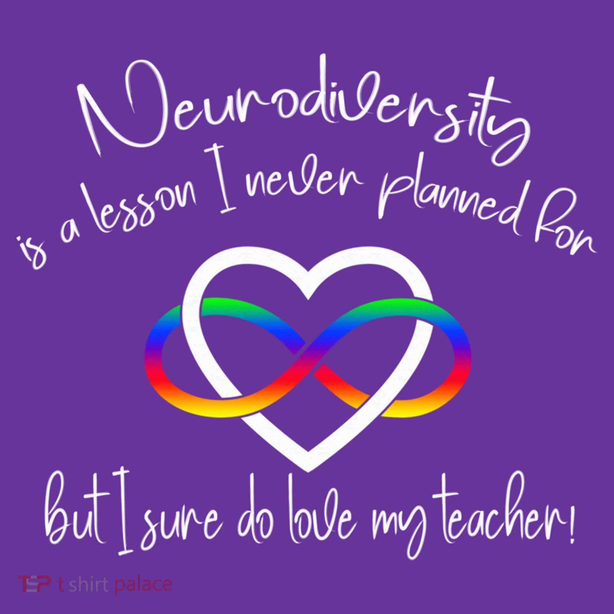 Autism Mom Infinity Neurodiversity Lessons Hearts Hoodie