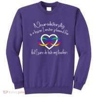 Autism Mom Infinity Neurodiversity Lessons Hearts Sweatshirt thumb 0