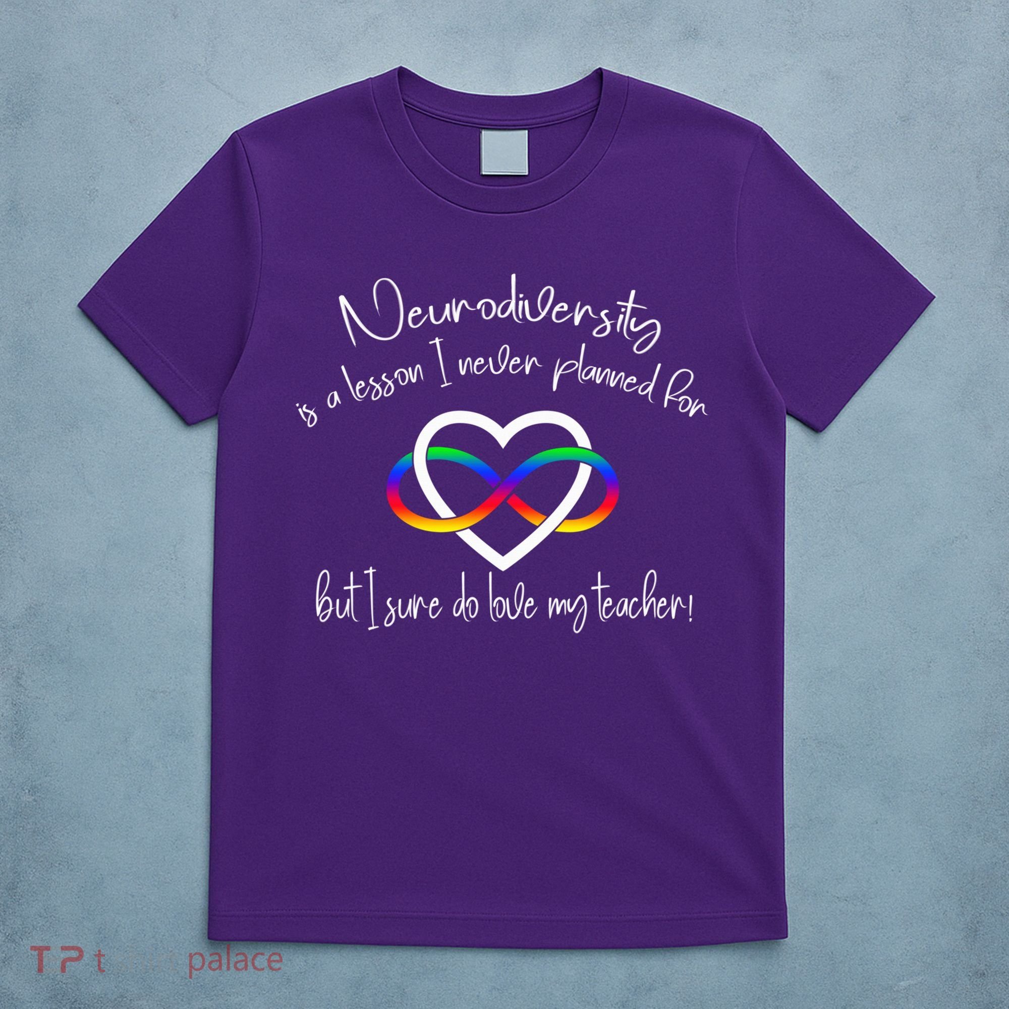 Autism Mom Infinity Neurodiversity Lessons Hearts T-Shirt