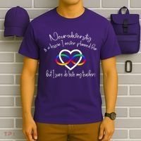 Autism Mom Infinity Neurodiversity Lessons Hearts T-Shirt thumb 6