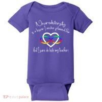 Autism Mom Infinity Neurodiversity Lessons Hearts Baby Bodysuit thumb 0