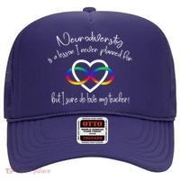 Autism Mom Infinity Neurodiversity Lessons Hearts Hat thumb 0