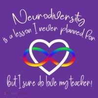 Autism Mom Infinity Neurodiversity Lessons Hearts Visor thumb 3
