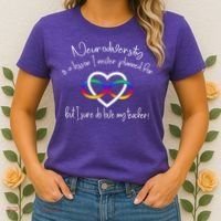 Autism Mom Infinity Neurodiversity Lessons Hearts Women's T-Shirt thumb 2
