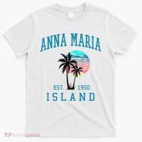 Anna Maria Island Florida Vintage Beach Palm Trees Summer T-Shirt thumb 0