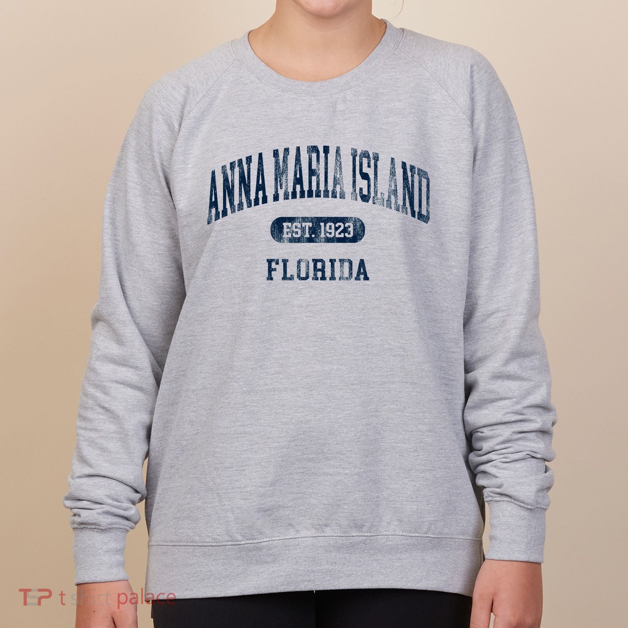 Anna Maria Island Florida Retro Preppy Throwback Souvenir Women's Sweatshirt