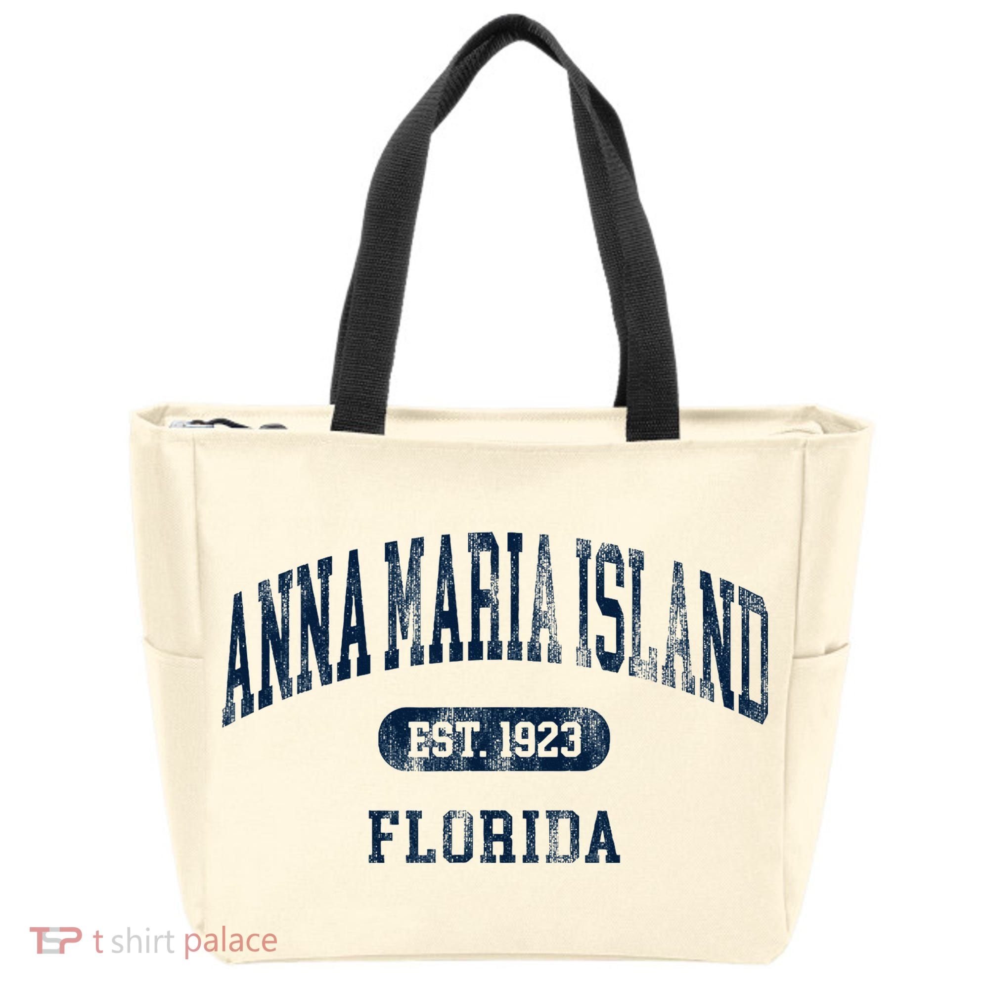 Anna Maria Island Florida Retro Preppy Throwback Souvenir Tote Bag