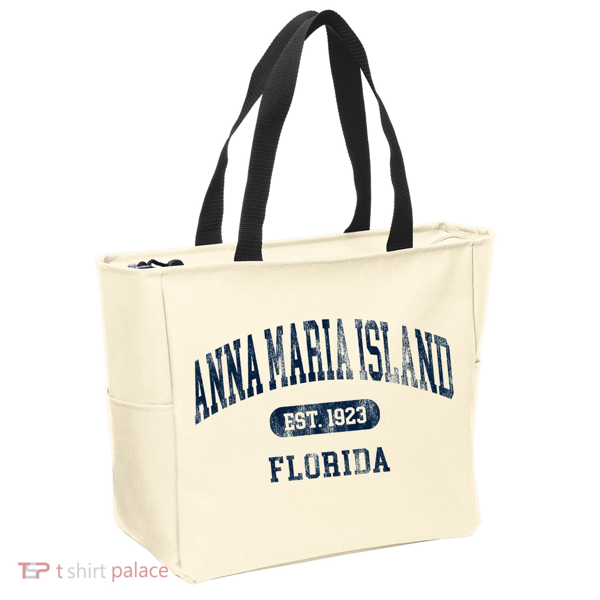 Anna Maria Island Florida Retro Preppy Throwback Souvenir Tote Bag