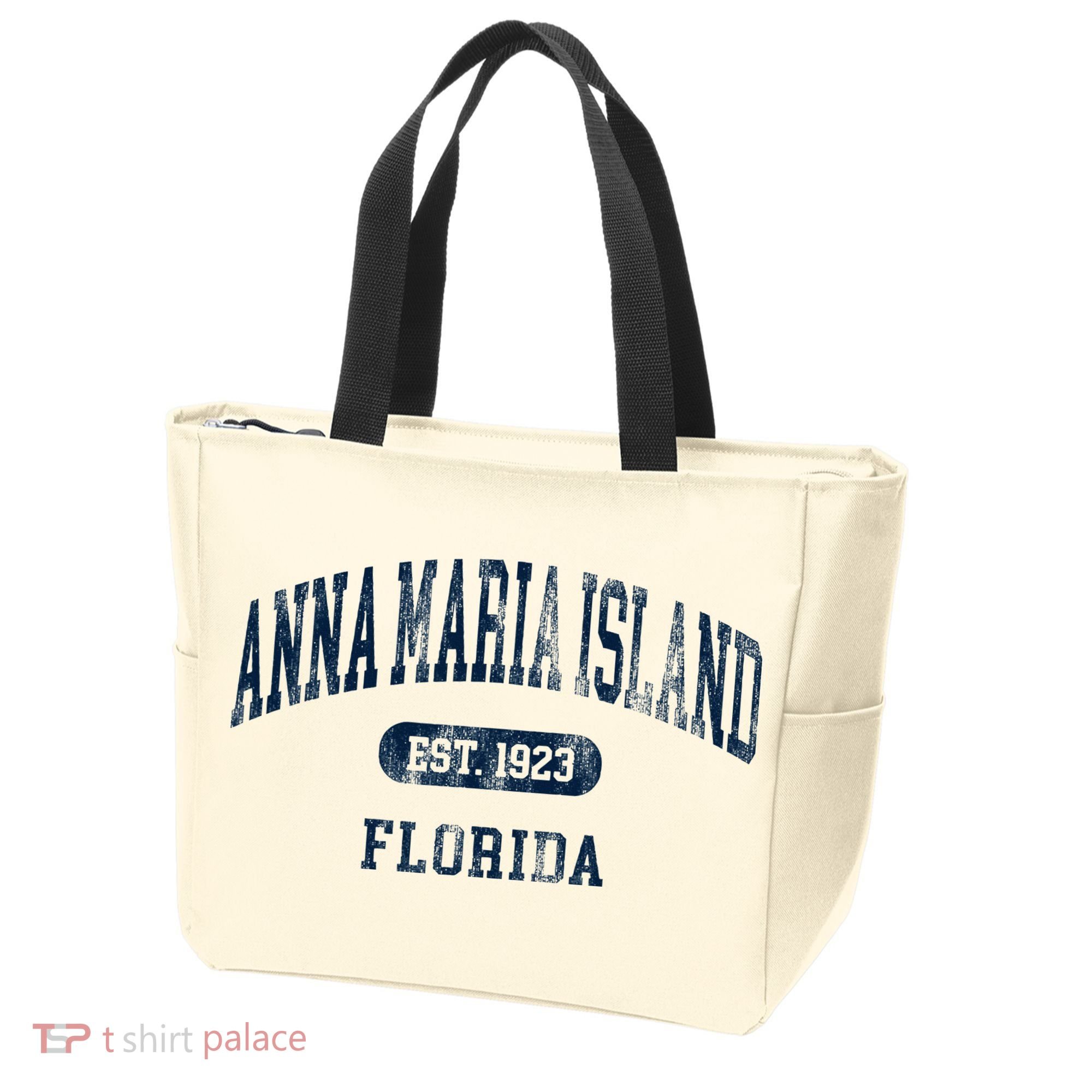 Anna Maria Island Florida Retro Preppy Throwback Souvenir Tote Bag