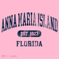 Anna Maria Island Florida Retro Preppy Throwback Souvenir Coaster thumb 2