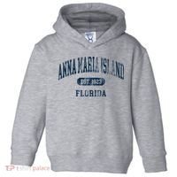 Anna Maria Island Florida Retro Preppy Throwback Souvenir Toddler Hoodie thumb 0