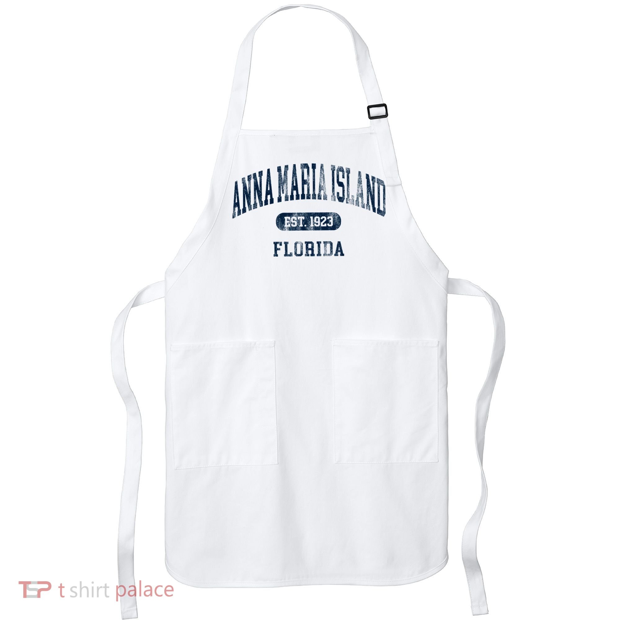 Anna Maria Island Florida Retro Preppy Throwback Souvenir Apron
