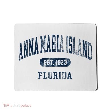Anna Maria Island Florida Retro Preppy Throwback Souvenir Mousepad