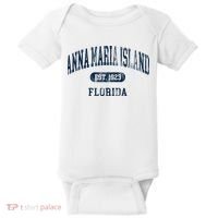 Anna Maria Island Florida Retro Preppy Throwback Souvenir Baby Bodysuit thumb 0