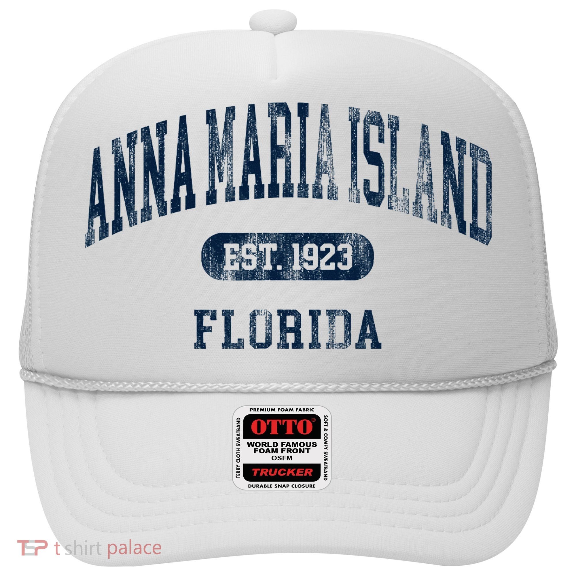 Anna Maria Island Florida Retro Preppy Throwback Souvenir Hat
