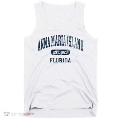 Anna Maria Island Florida Retro Preppy Throwback Souvenir Tank Top