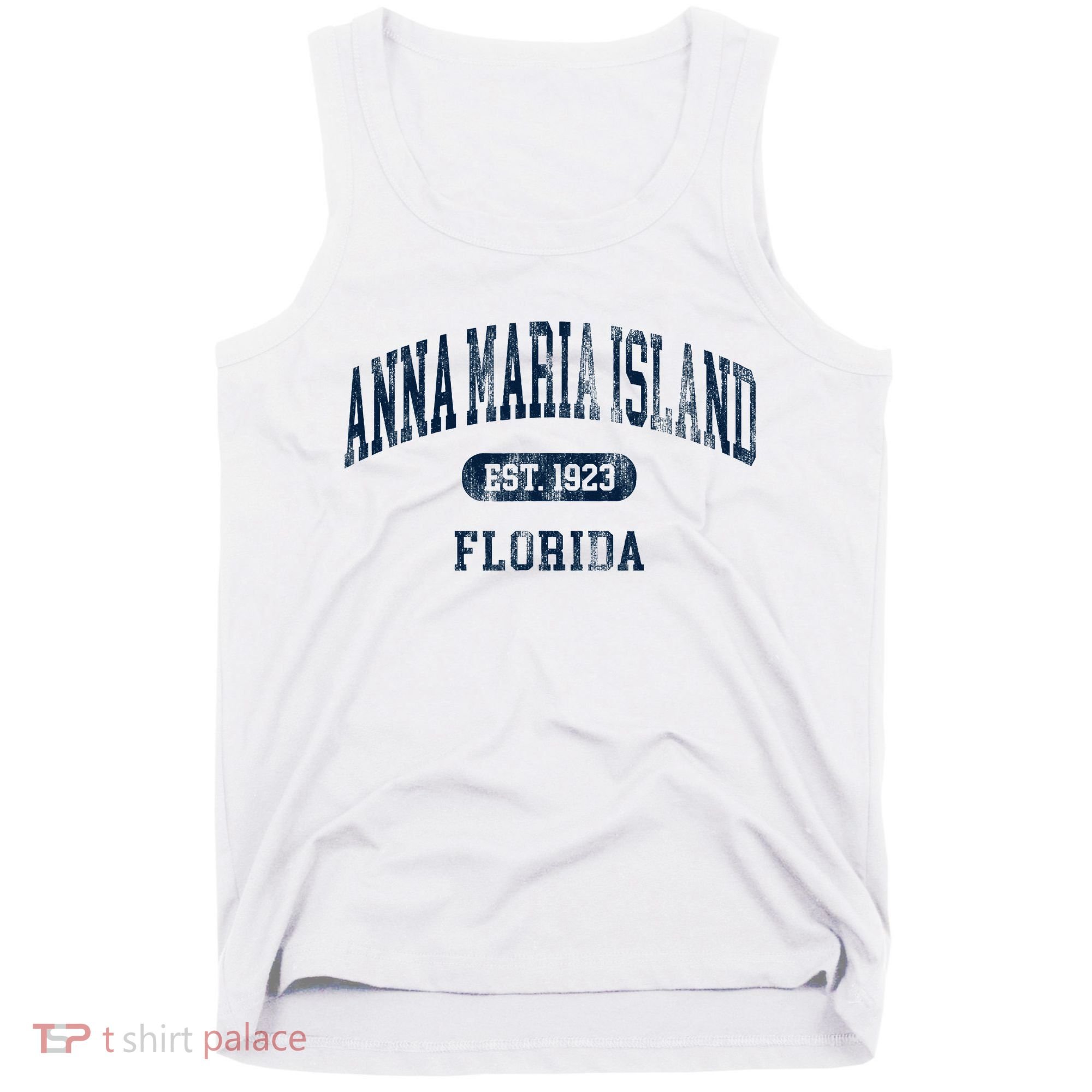 Anna Maria Island Florida Retro Preppy Throwback Souvenir Tank Top