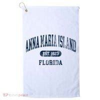 Anna Maria Island Florida Retro Preppy Throwback Souvenir Golf Towel thumb 0