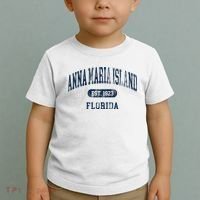 Anna Maria Island Florida Retro Preppy Throwback Souvenir Toddler T-Shirt thumb 2