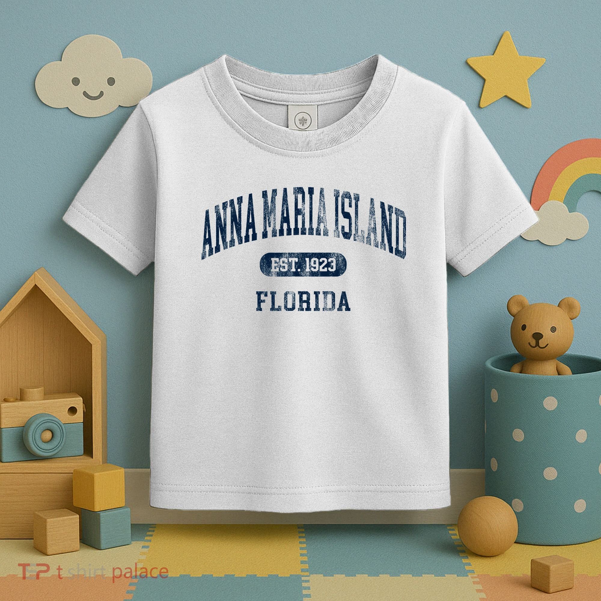 Anna Maria Island Florida Retro Preppy Throwback Souvenir Toddler T-Shirt
