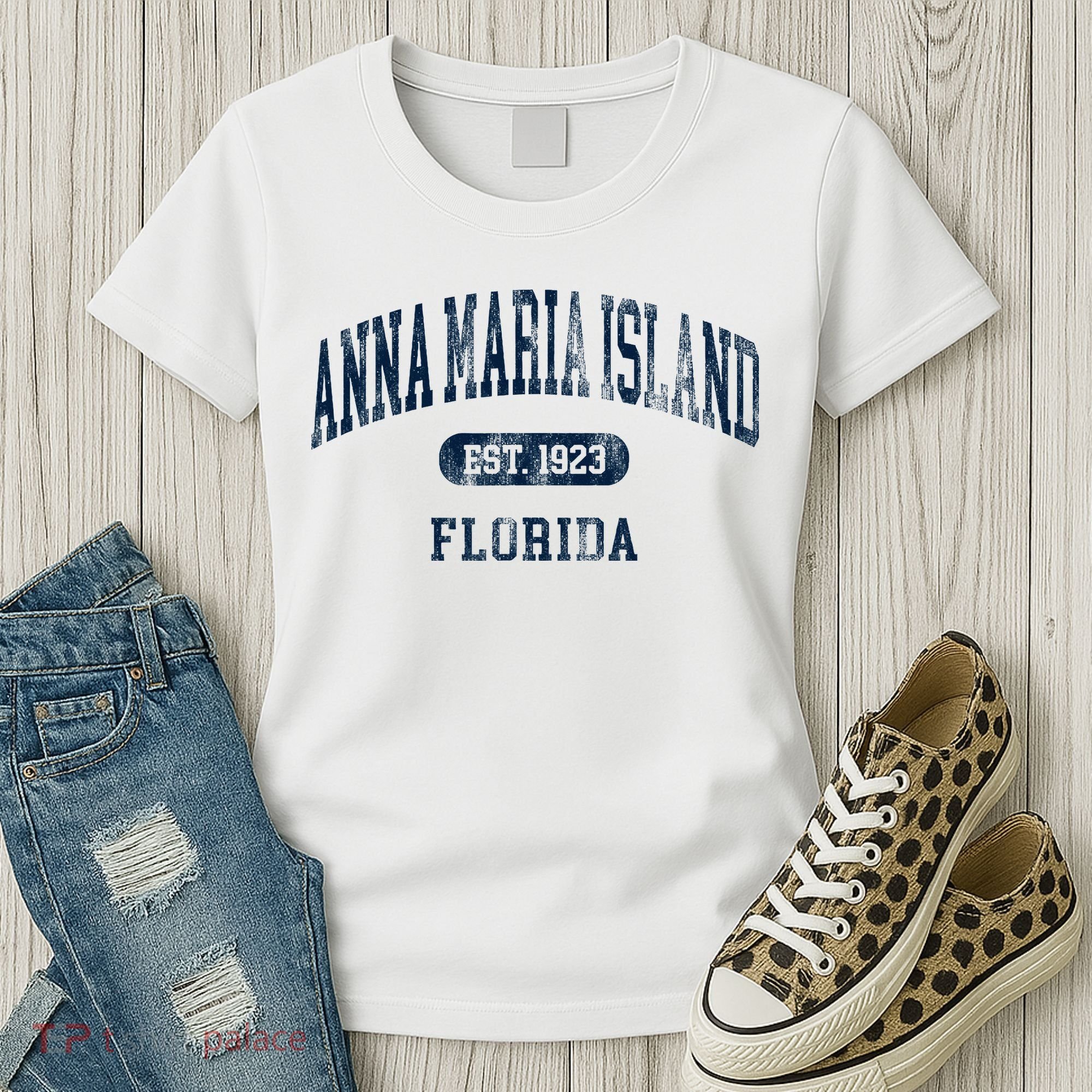 Anna Maria Island Florida Retro Preppy Throwback Souvenir Women's T-Shirt