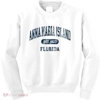 Anna Maria Island Florida Retro Preppy Throwback Souvenir Kids Sweatshirt thumb 0