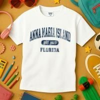 Anna Maria Island Florida Retro Preppy Throwback Souvenir Kids T-Shirt thumb 3