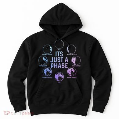 Astronomy Moon ItS Just A Phase Funny Astronomer Hoodie