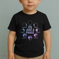 Astronomy Moon ItS Just A Phase Funny Astronomer Toddler T-Shirt thumb 2